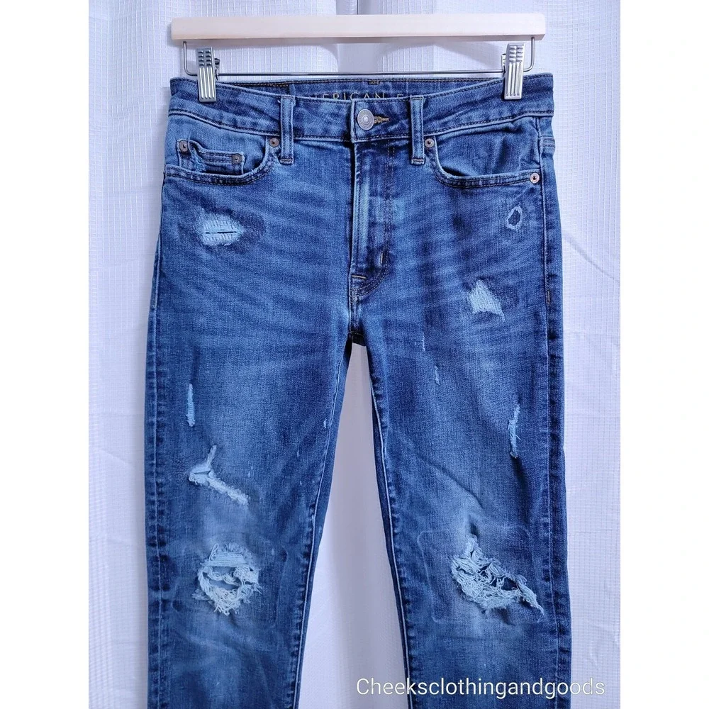 American Eagle Slim Distressed Next Level Airflex Jeans Men's 29x30
